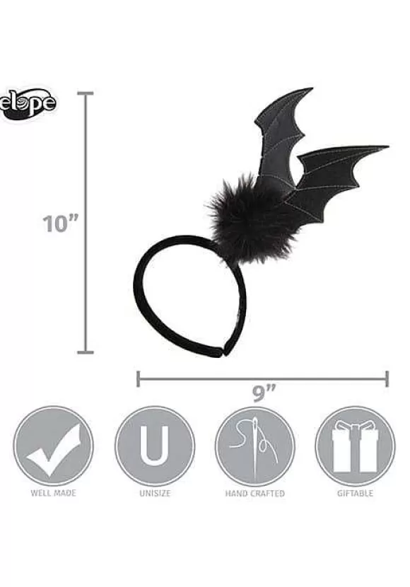 Shop FUN Costumes Black Bat Springy Headband Costume Accessory