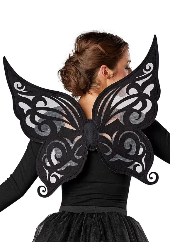 Outlet FUN Costumes Black Fairy Wings