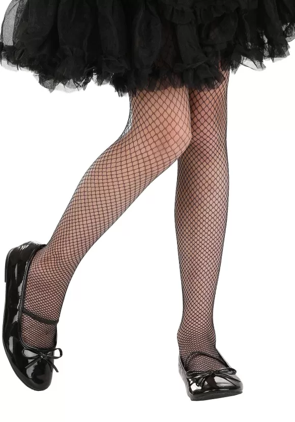 Hot FUN Costumes Black Fishnet Costume Stockings For Girls