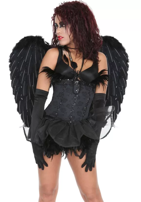 New Boa Novelty Feather Corp. Black Heavenly Angel Wings