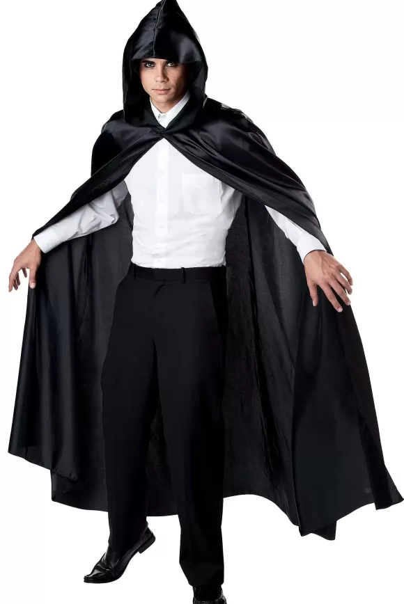 Best Sale FUN Costumes Black Hooded Adult Cloak