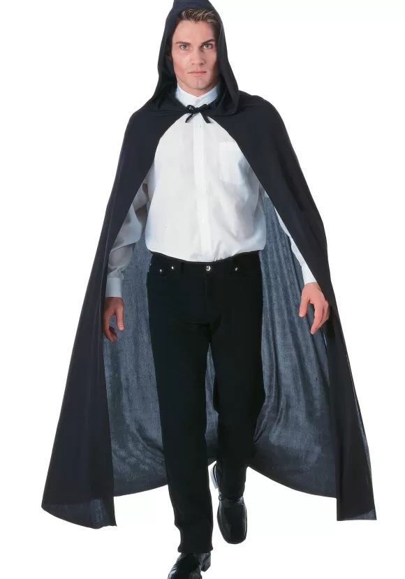 New Rubies Costume Co. Inc Black Hooded Cape