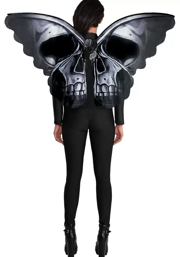 Discount Amscan Black Skeleton Butterfly Wings