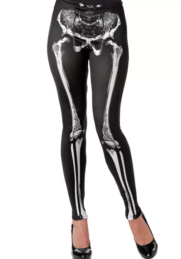 Flash Sale FUN Costumes Black Skeleton Leggings For Women