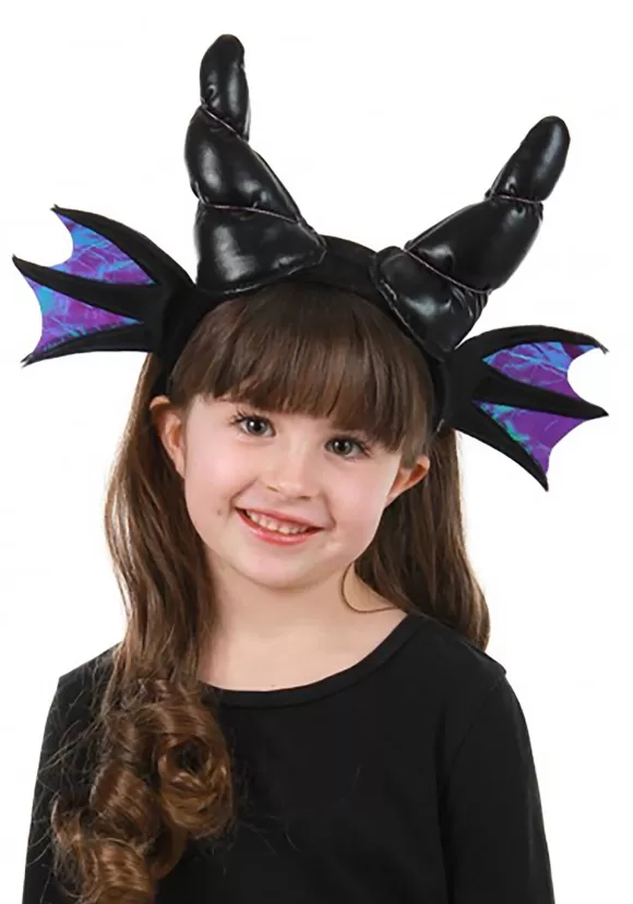 Best FUN Costumes Black Stuffed Dragon Horns Costume Headband