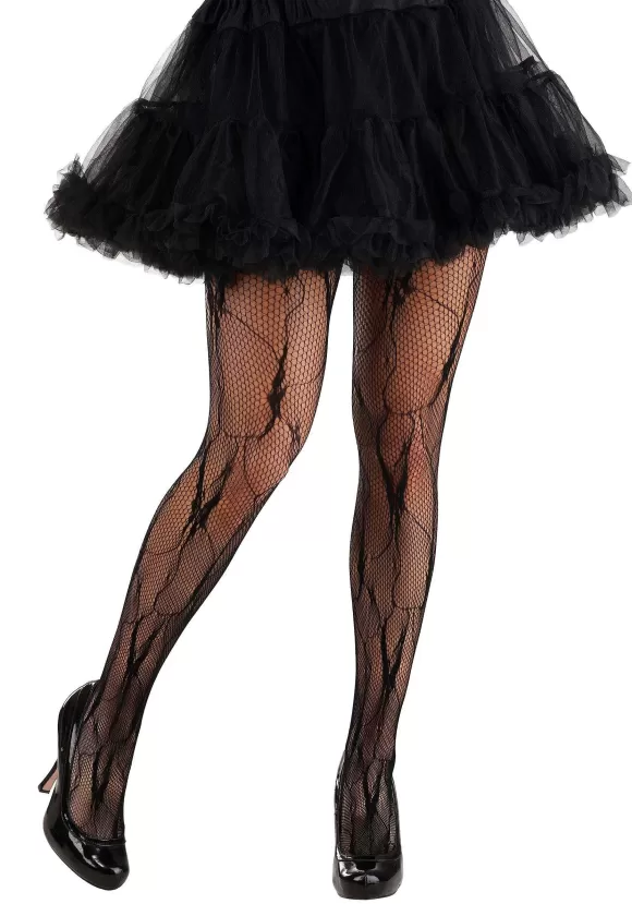 Outlet FUN Costumes Black Vein Fishnet Tights For Women