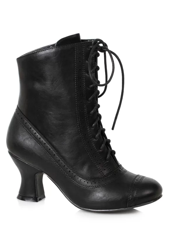 Cheap Ellie Black Victorian Boots For Women