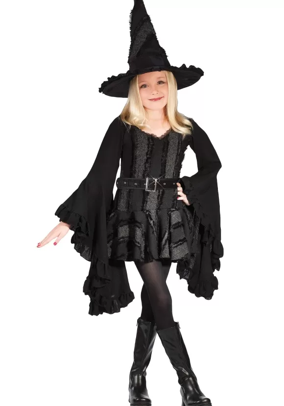 Hot Fun World Black Witch Girl'S Costume Dress