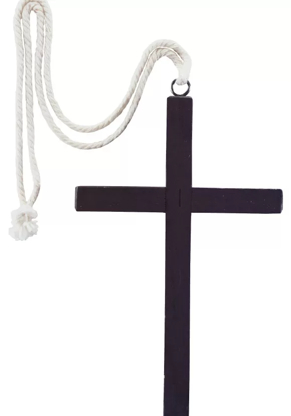 Fashion Rubies Costume Co. Inc Black Wood Monk Cross