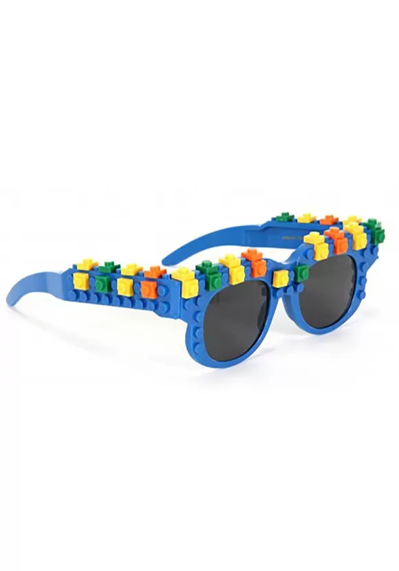 Sale FUN Costumes Bricky Blocks Blue Costume Glasses