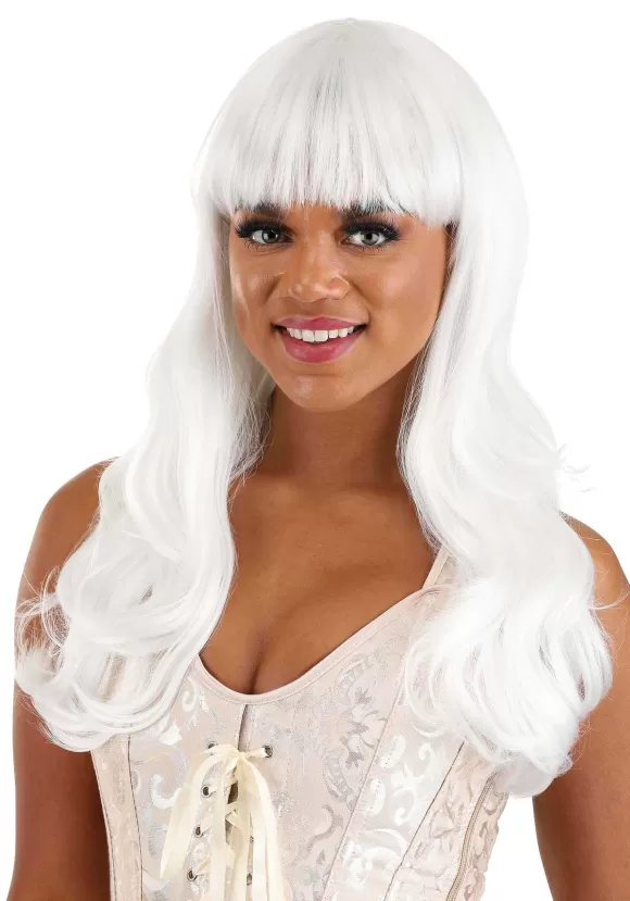 Store FUN Costumes Bright White Full Wavy Wig For Women