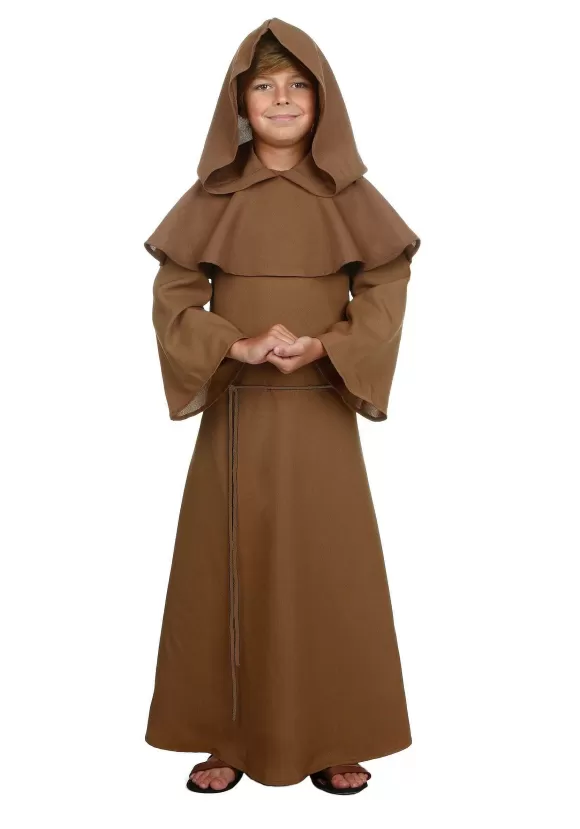 Clearance FUN Costumes Brown Monk Robe Costume For Kids