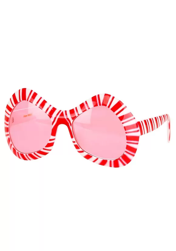 Discount FUN Costumes Candy Cane Mod Glasses