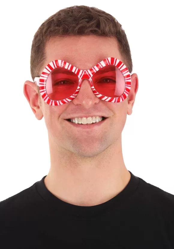 Discount FUN Costumes Candy Cane Mod Glasses