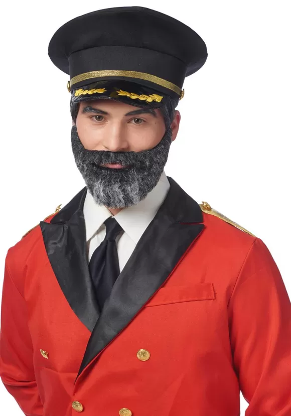 Clearance Costume Culture by Franco LLC Captain Obvious Mustache And Beard