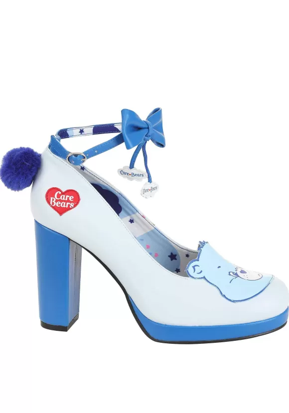 Outlet FUN Wear Care Bears Grumpy Bear Low Heels For Women