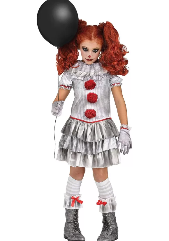 Clearance Fun World Carnevil Clown Costume For Girls