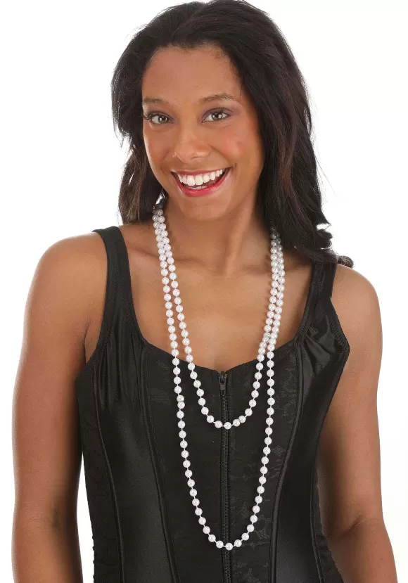 Cheap FUN Costumes Classic Flapper Pearl Costume Necklace