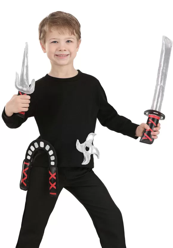 Hot FUN Costumes Cloth Ninja Weapon 4-Piece Set For Toddlers