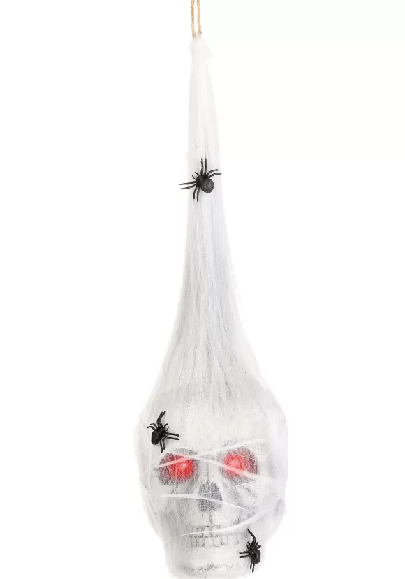 Hot FUN Costumes Cocoon Skull With Red Light Decoration