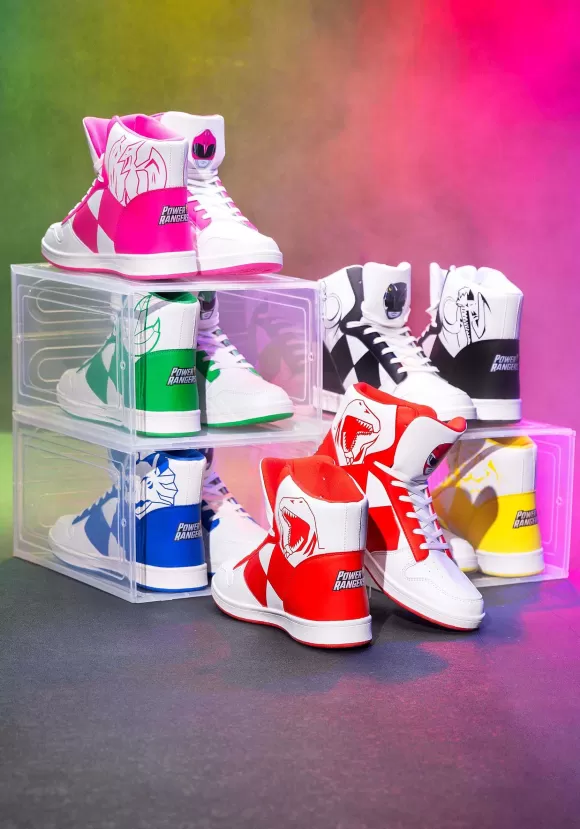 Flash Sale FUN Wear Costume Inspired Red Power Rangers Sneakers For Adults