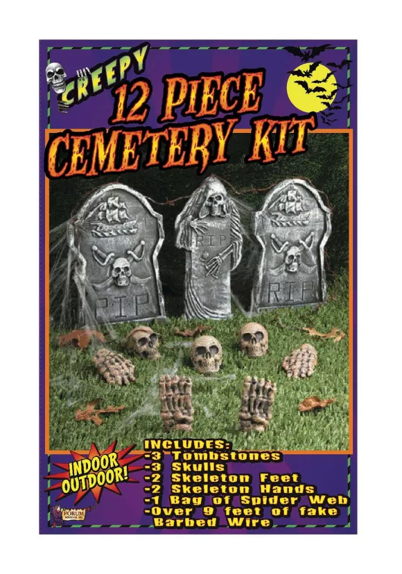 Shop Forum Novelties, Inc Creepy 12 Piece Cemetery Prop Kit