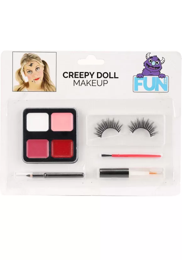 Hot FUN Costumes Creepy Doll Costume Makeup Kit