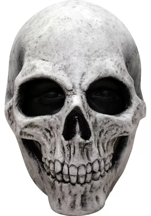 Outlet Ghoulish Productions Creepy White Skull Adult Mask