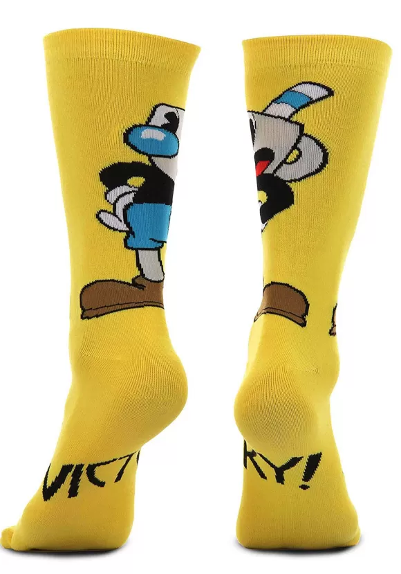 Online FUN Costumes Cuphead Mugman Victory! Crew Socks