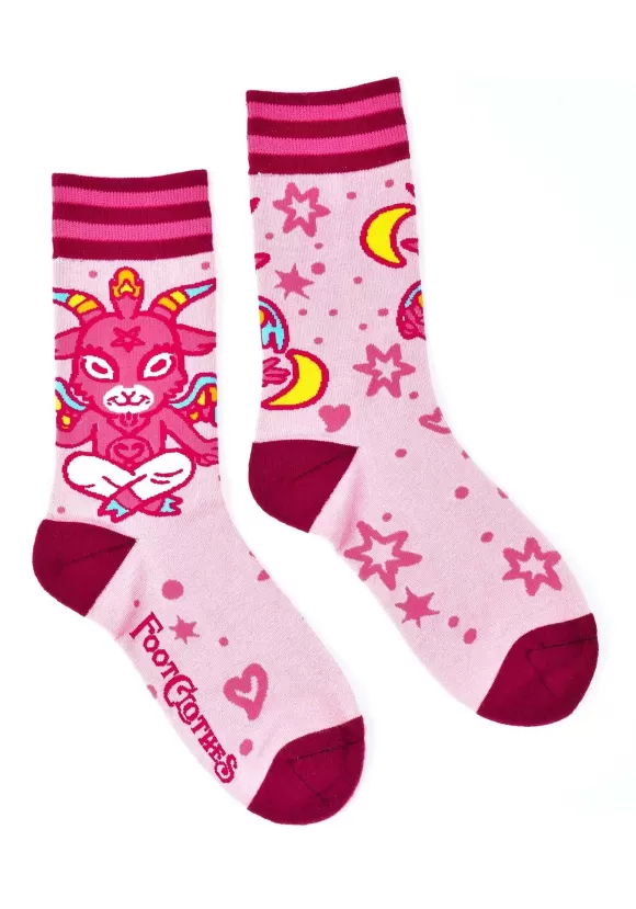 New FootClothes Cute Baphomet Goat Socks For Adults