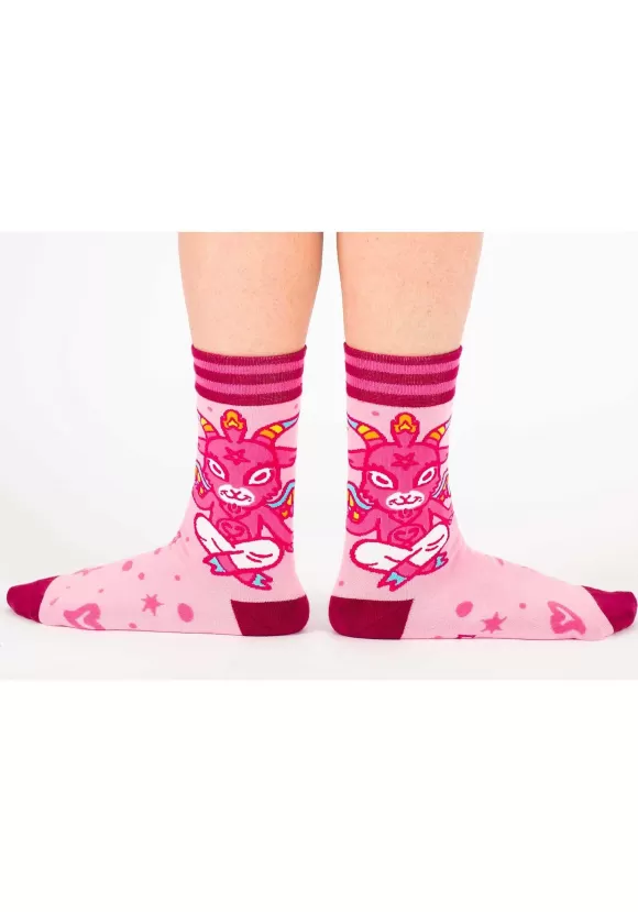 New FootClothes Cute Baphomet Goat Socks For Adults