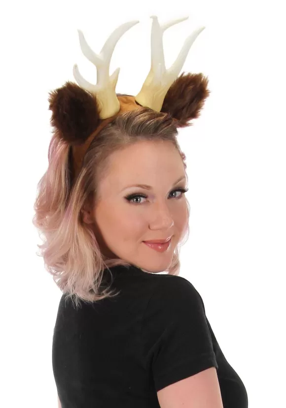 Best Sale FUN Costumes Deer Costume Headband With Antlers And Ears