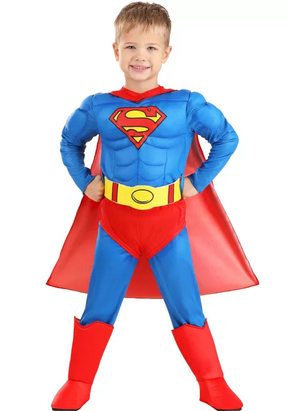 Hot Jerry Leigh Deluxe Classic Superman Toddler Costume