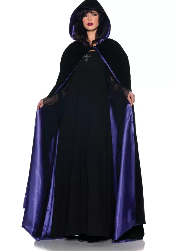 Sale Underwraps Deluxe Velvet & Satin Hooded Cape