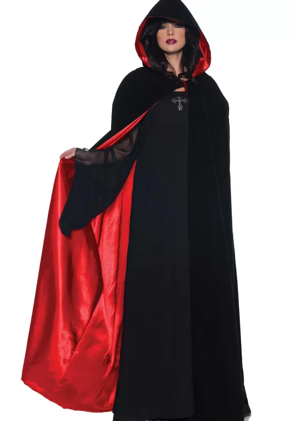 Best Sale Underwraps Deluxe Velvet Cape W/ Red Satin Lining