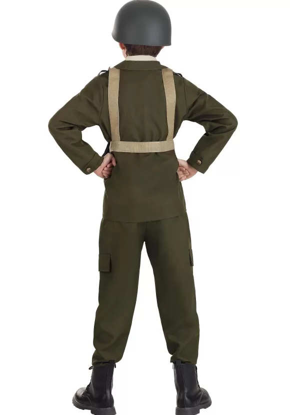 Hot FUN Costumes Deluxe Ww2 Soldier Costume For Kids