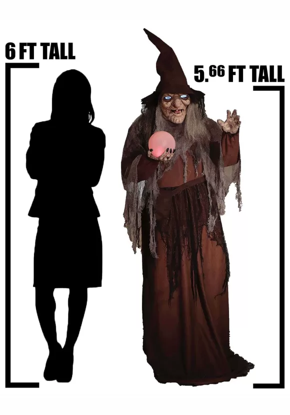 Sale Morris Costumes Digiteye Soothsayer Witch Animated 68 Inch Prop