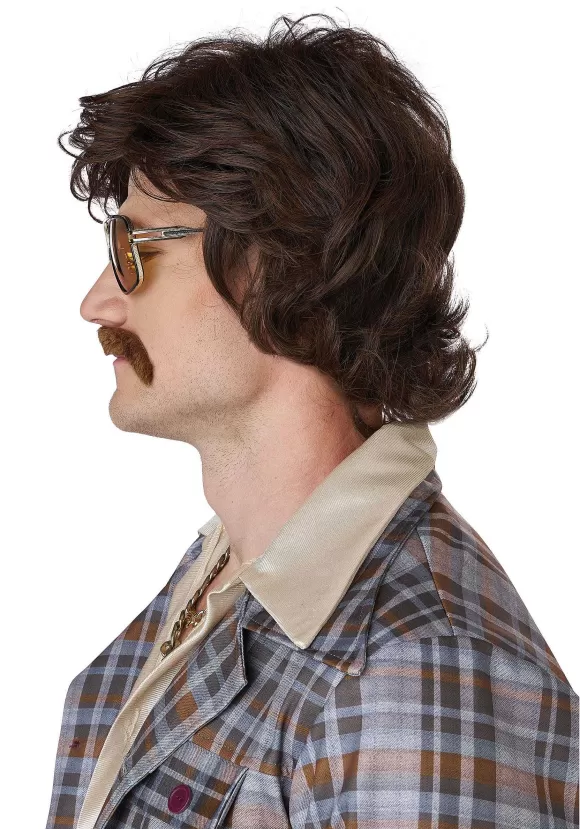 Clearance California Costume Collection Disco Daddy Costume Wig And Mustache For Men