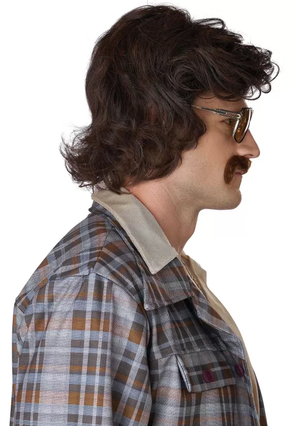 Clearance California Costume Collection Disco Daddy Costume Wig And Mustache For Men