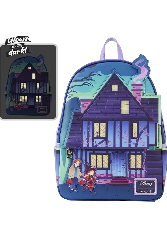 New Loungefly Disney Hocus Pocus Sanderson Sisters House Mini Backpack