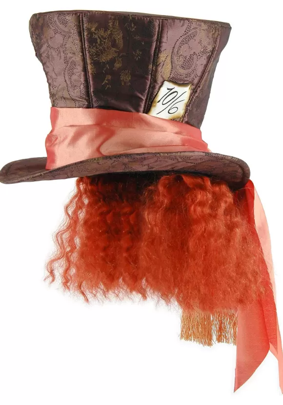 Best Sale FUN Costumes Disney Mad Hatter Costume Hat With Hair Accessory