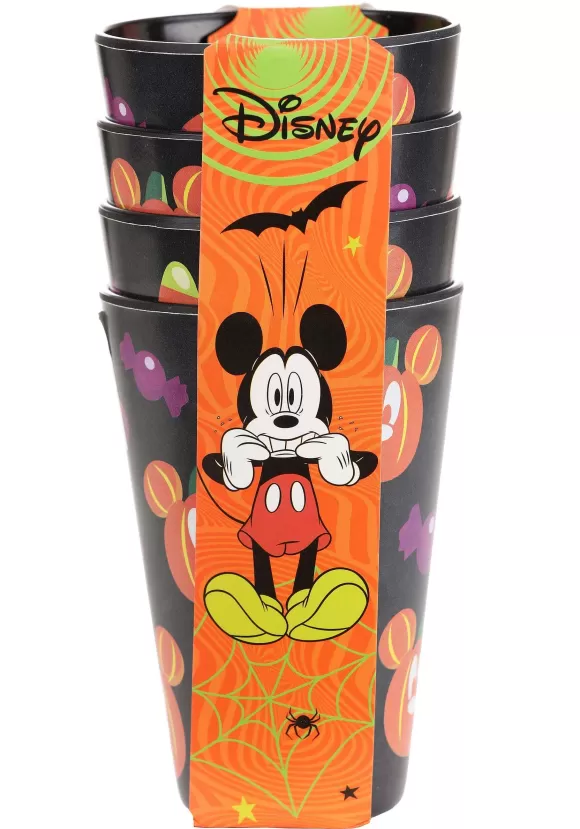 Discount Zrike Brands Disney Mickey Pumpkins Set Of 4 Tossed Black Tumblers