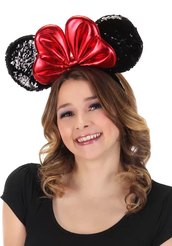 Discount FUN Costumes Disney Minnie Sequin Ears Red Costume Headband