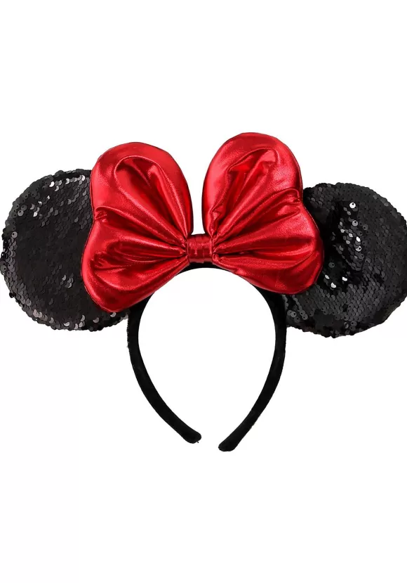 Discount FUN Costumes Disney Minnie Sequin Ears Red Costume Headband