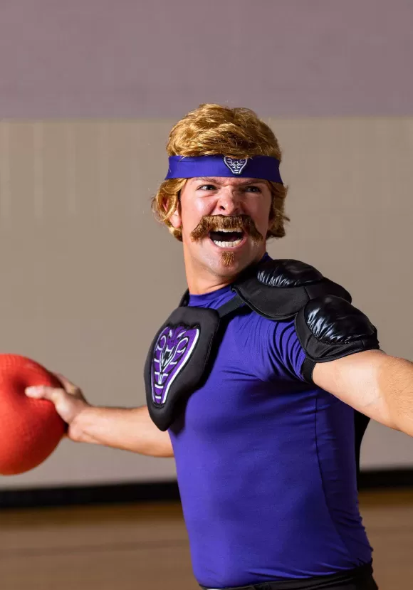 Online FUN Costumes Dodgeball White Goodman Wig And Mustache Costume Kit