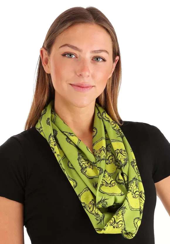 Hot FUN Costumes Dr. Seuss The Grinch Jersey Scarf For Women