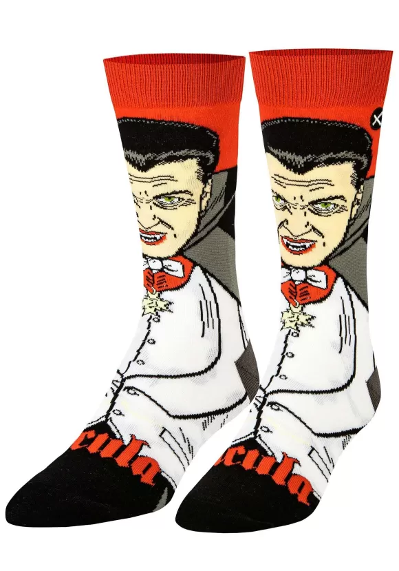 Sale Odd Sox Dracula Crew Straight Socks For Adults