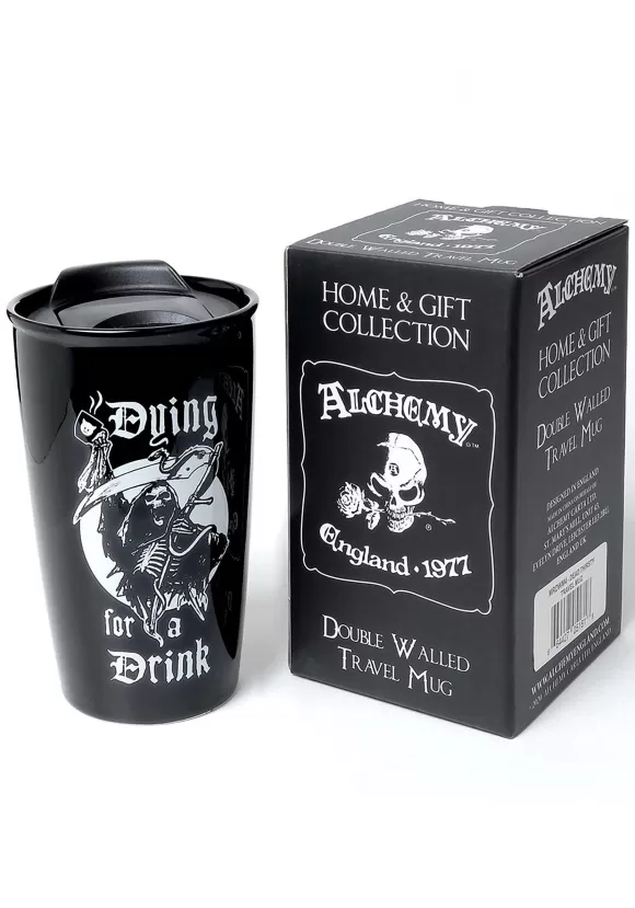 Cheap Alchemy of England Dying For A Drink Double Walled Travel Mug