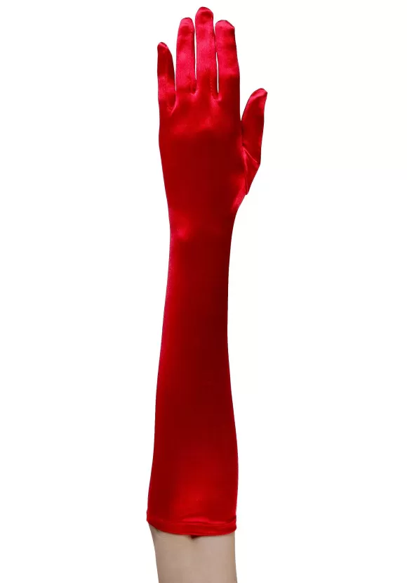 Cheap FUN Costumes Elbow Length Red Gloves