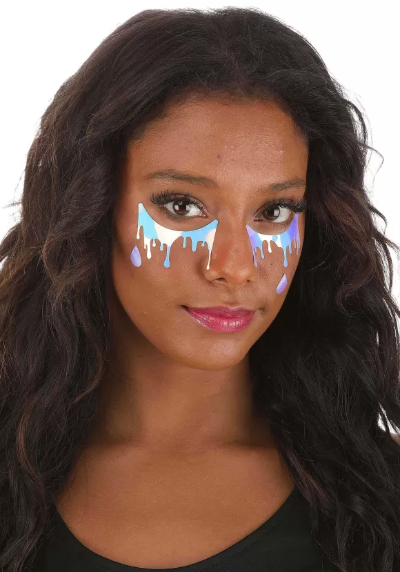 Flash Sale Lux Electric Opal Cry Baby Holographic Face Decals